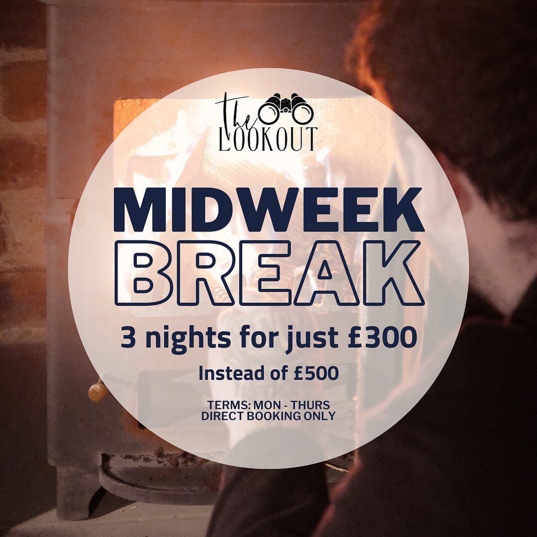 Fancy a midweek work or staycation?

Book The Lookout for Monday - Thursday for just &pound;300, instead of &pound;500 🤩

DM to book 🤩

*half term not included - sorry!

#matlock #peakdistrict #matlockbath #matlockairbnb #workation #staycation #air