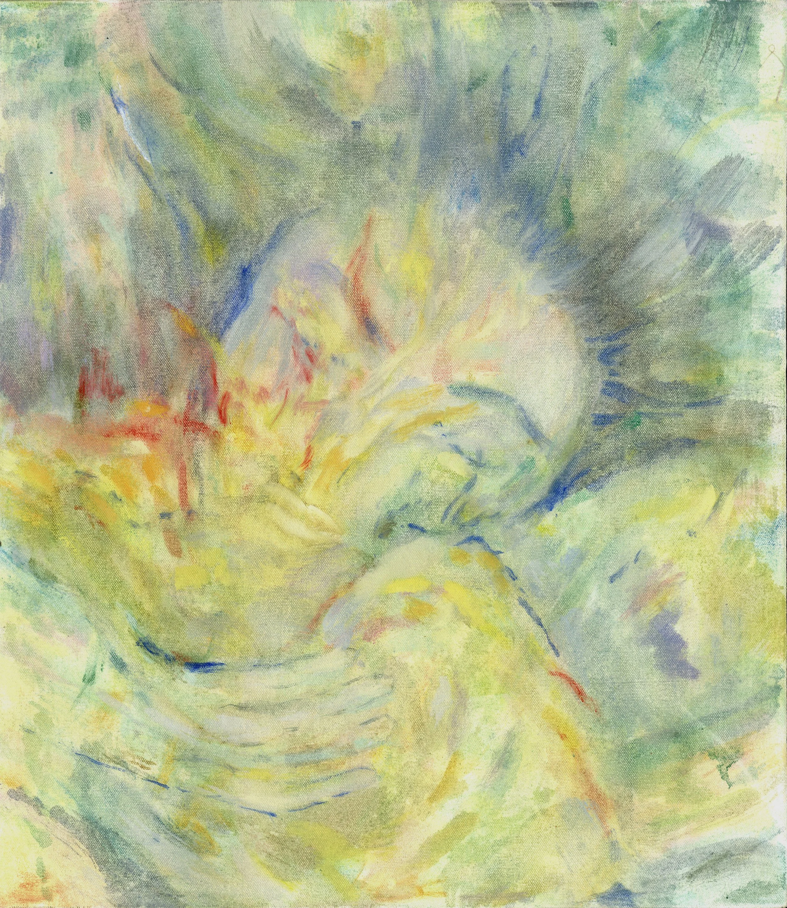 Turning towards the light, 30 × 40cm, oil on linen, 2026