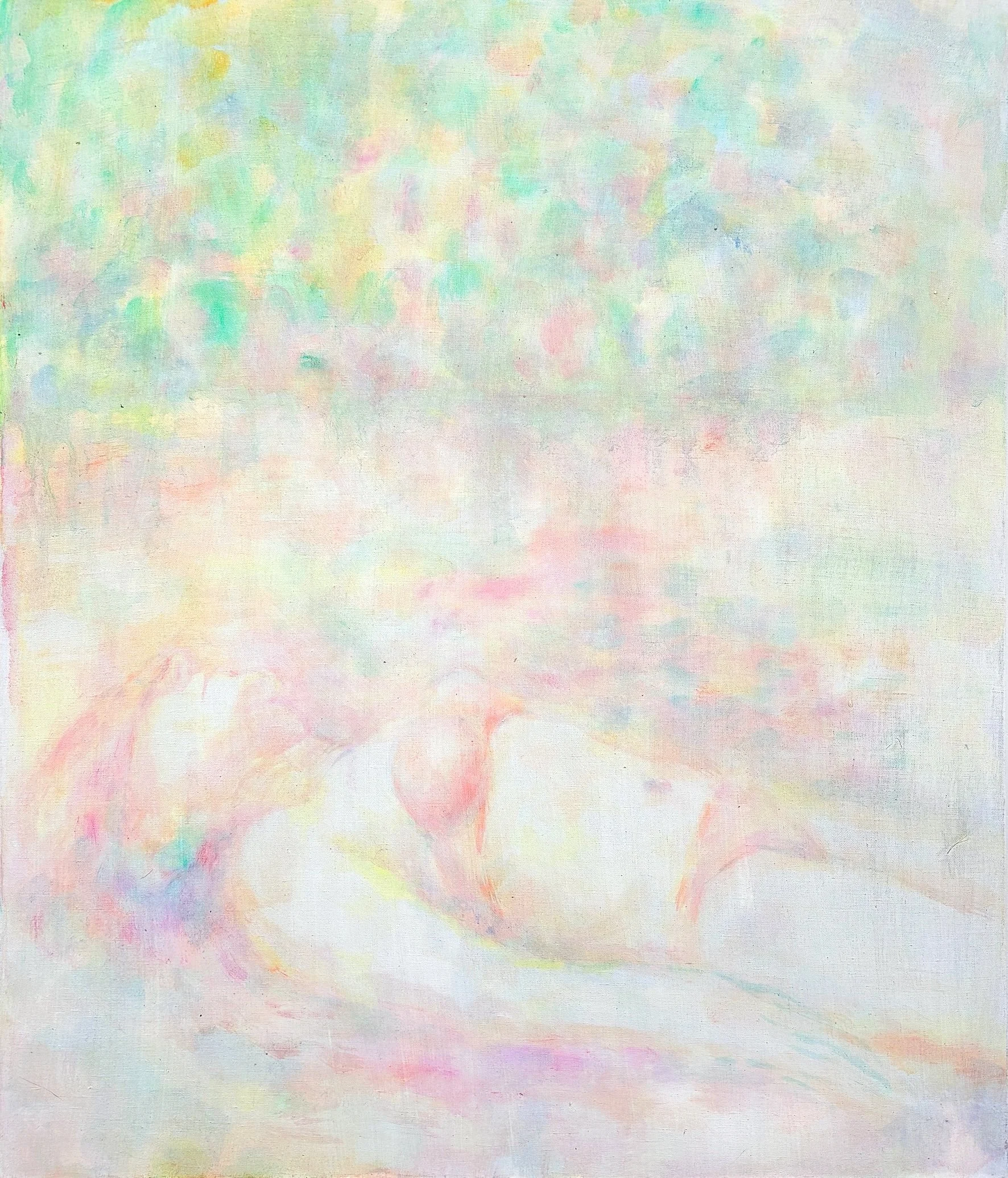 Who can see the sea? 68 x 80cm, oil on linen, 2025