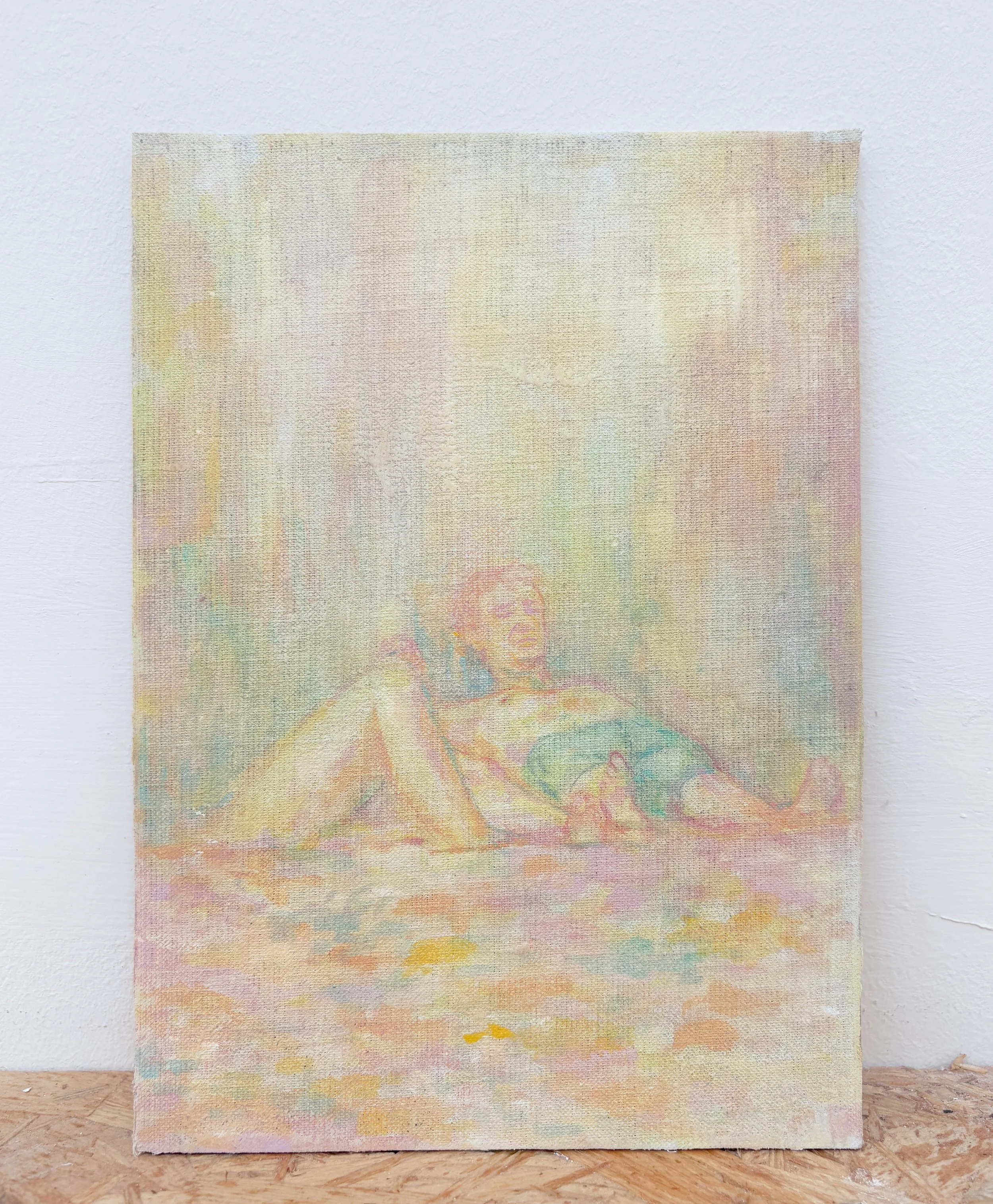 Rest your eyes, 15 x 21cm, Oil on canvas mounted onto MDF, 2025