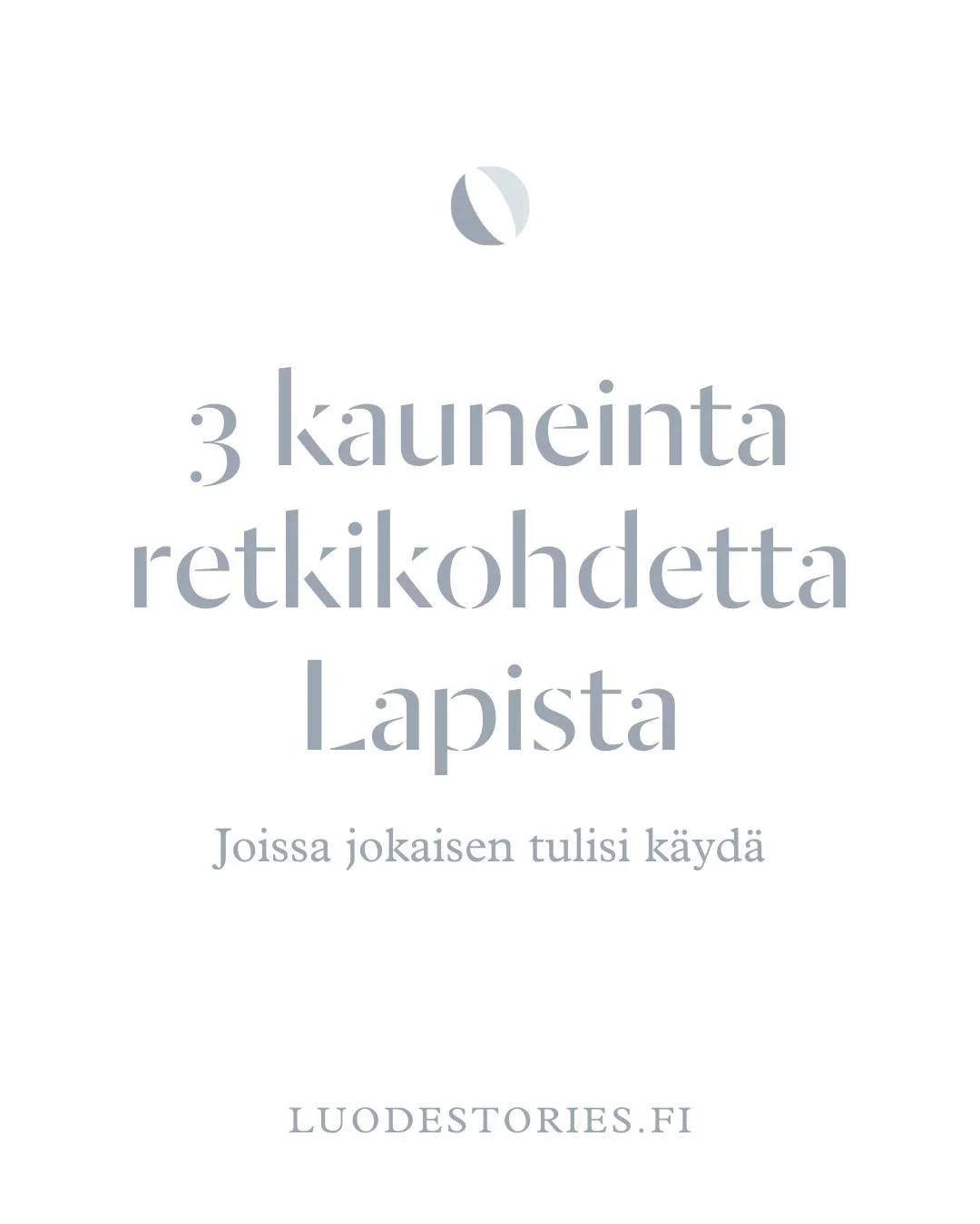 Riisitunturi-Kuusamo-Kilpisj&auml;rvi on ikoninen kolmikko, jossa Kuusamon kohteet p&auml;&auml;sev&auml;t Lapin siivell&auml; samaan listaan 🤭

Jos Kilpisj&auml;rvell&auml; Saana on jo n&auml;hty, alueen muut helpommat kohteet vet&auml;v&auml;t puo