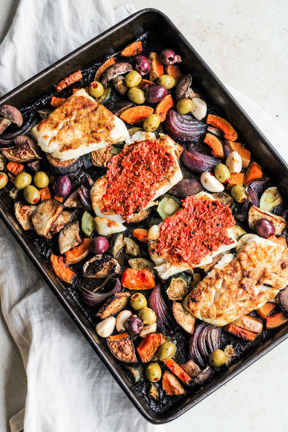 Spiced cod traybake — nourish & flourish nutrition