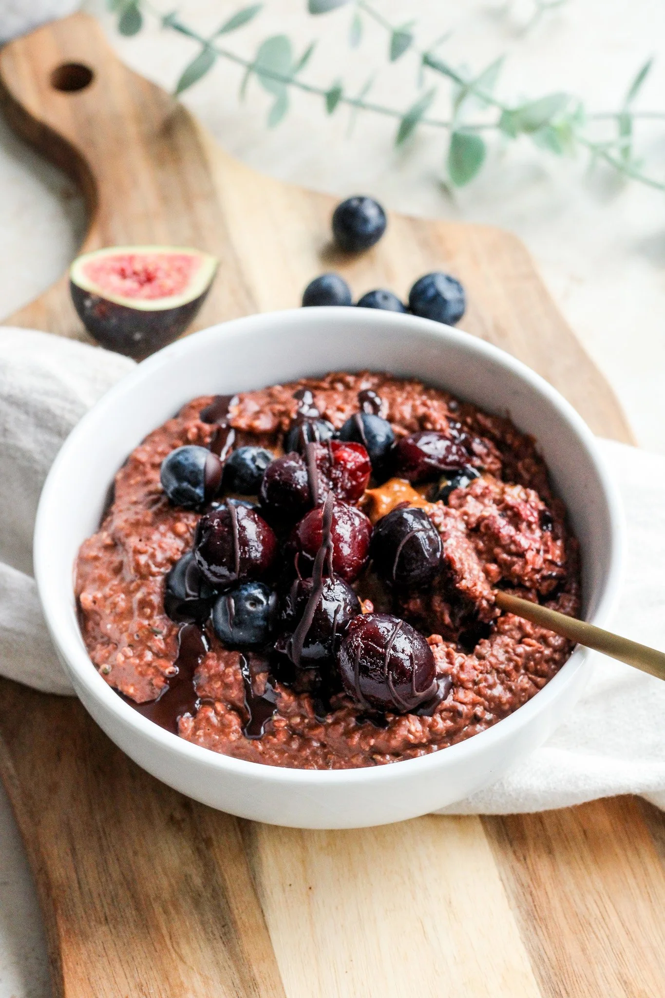 black forest porridge bowl