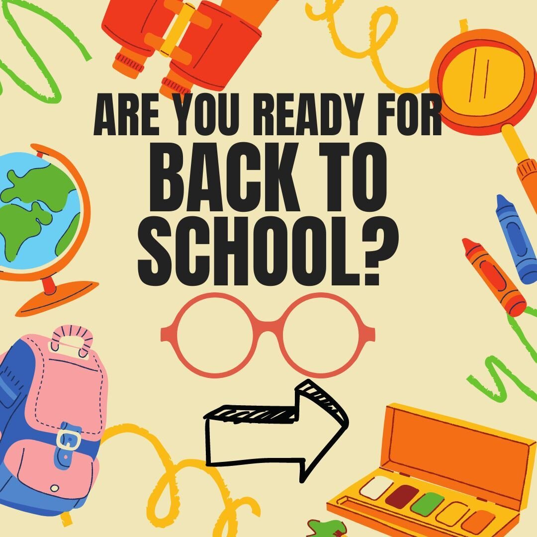 ⁠
Are you ready for back to school? Did you know that under 16's and students aged 16, 17 and 18 can have a FREE eye examination on the NHS and an NHS contribution towards glasses? We have a huge range of frames to choose from and even if glasses are