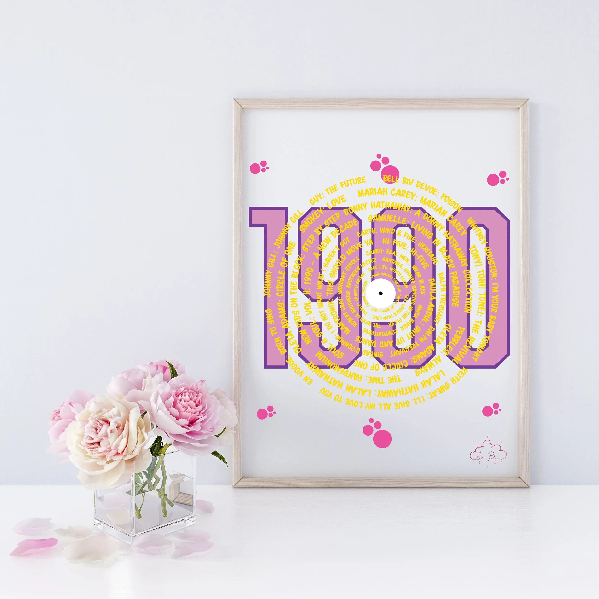 1990s R&B Nostalgia Printable Art