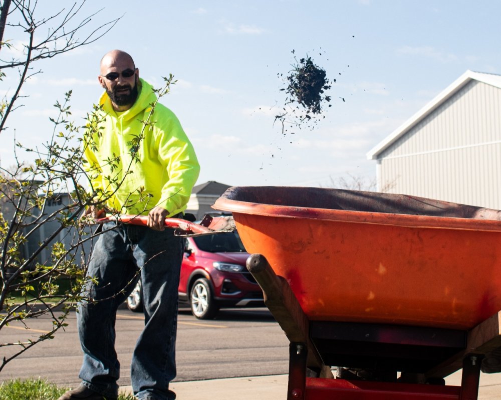 seasonal cleanup project: office building