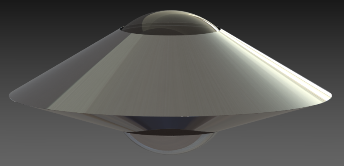 Next-generation autonomous eVTOL flying car for individual transportation, blending UFO-inspired design with advanced technology.