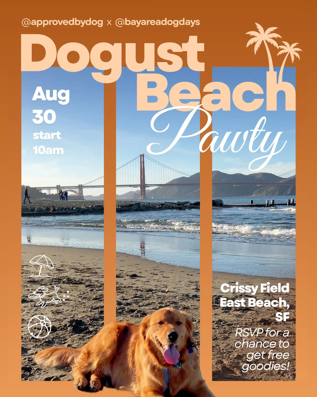 Approved by Dog X BADD Dogust Beach Pawty