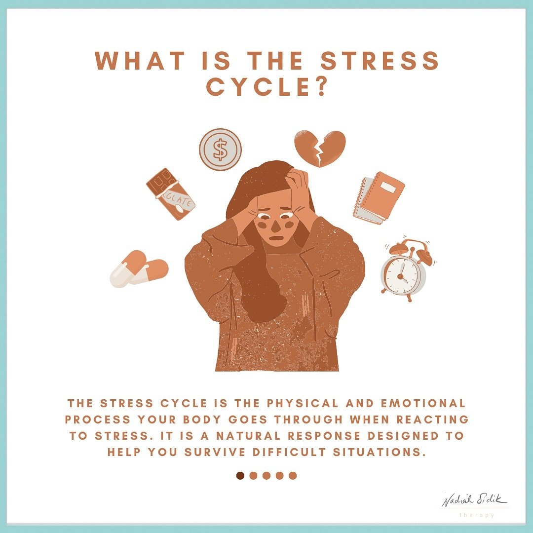 🧠💥 The Stress Cycle - Did you know we respond to stress in cycles? 😯

➡️ Swipe to find out more! 

(Adapted from &ldquo;Burnout&rdquo; by Emily and Amelia Nagoski)