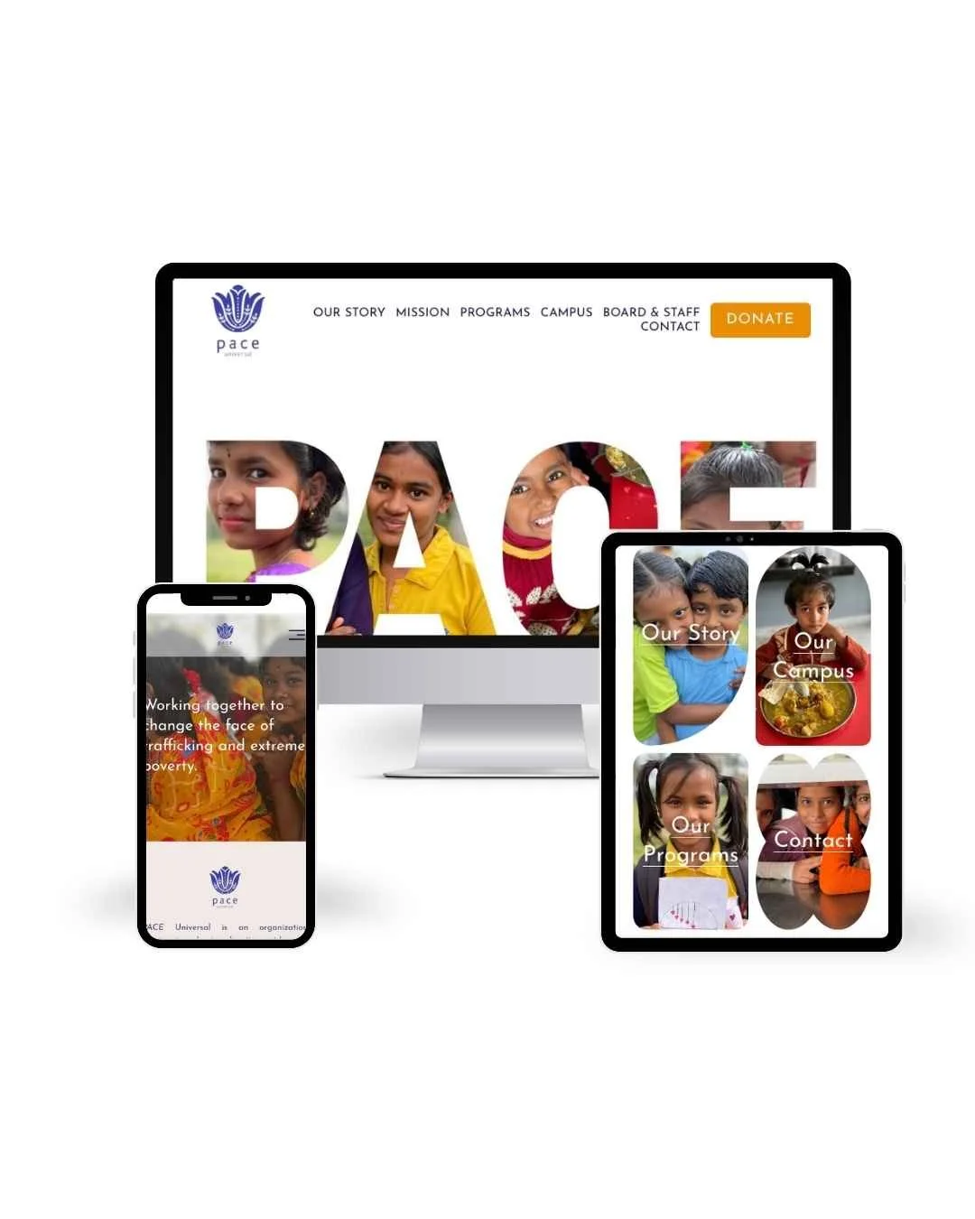 PACE UNIVERSAL   International Nonprofit Website