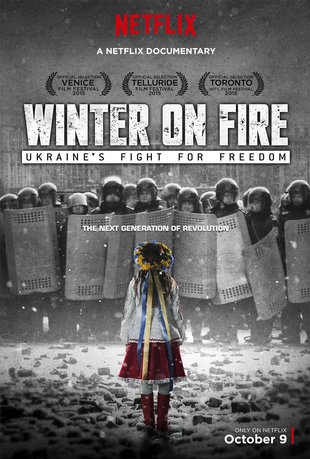 A civil rights movement erupts in the Ukraine after a peaceful student protest quickly morphs into a violent revolution.