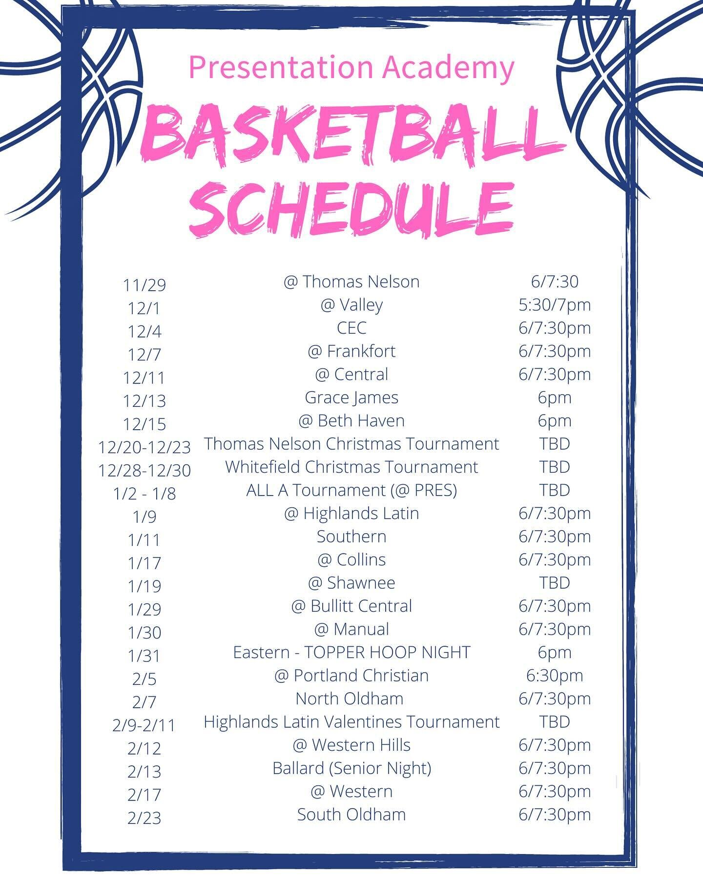Winter sports are in full swing! Come out and watch the Toppers compete this winter! 

#sports #presgirl #toppers #basketball #archery #swim