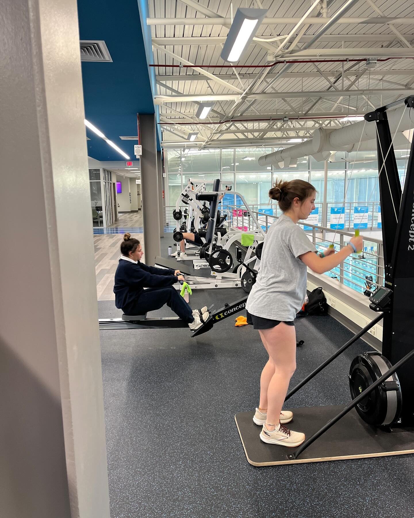 Why Pres Athletics? 

Our swim team is able to practice at the brand new YMCA right after school! Our girls get weight training in before hitting the pool. And after a hard workout, they can kick back for a few minutes and go down the slide after a l