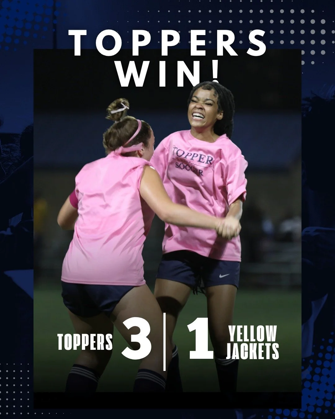Topper Soccer brought home the win last night in the first round of Districts against Central! ⚽💙 We&rsquo;re so proud of our team and all their hard work. Now it&rsquo;s on to the finals this Thursday!
 
#PresentationAcademy #TopperSoccer #PresGirl