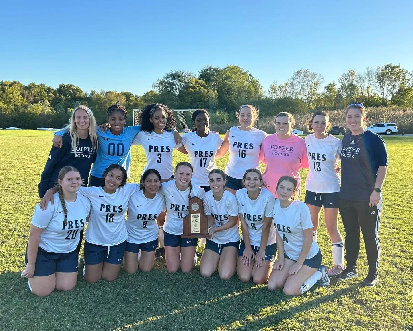 Congratulations to our soccer team for being named District Runner-Up! ⚽️ We are so proud of your hard work and determination this season.

The Toppers will move on to the first round of the regional tournament on Monday at 5:30 p.m. at Sacred Heart.