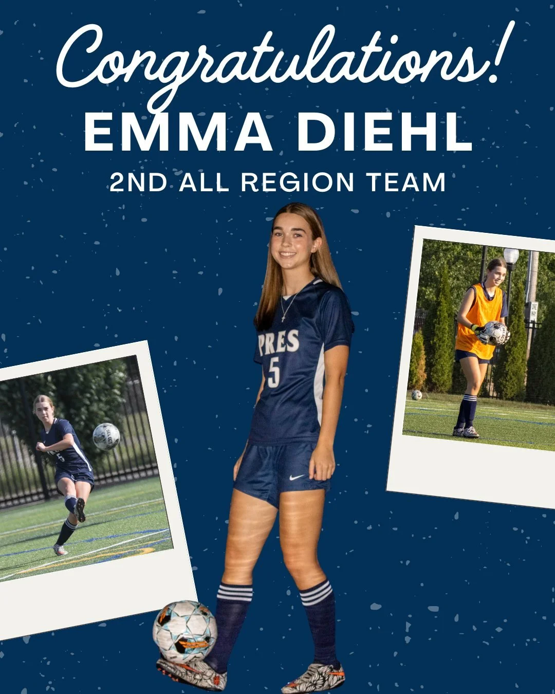 Congratulations to Emma Diehl ’27 for being voted to the 2nd All-Region Soccer Team and recognized as one of the Top 20 players in the region!⚽ This is an amazing accomplishment, and we couldn’t be more proud of her hard work and talent!