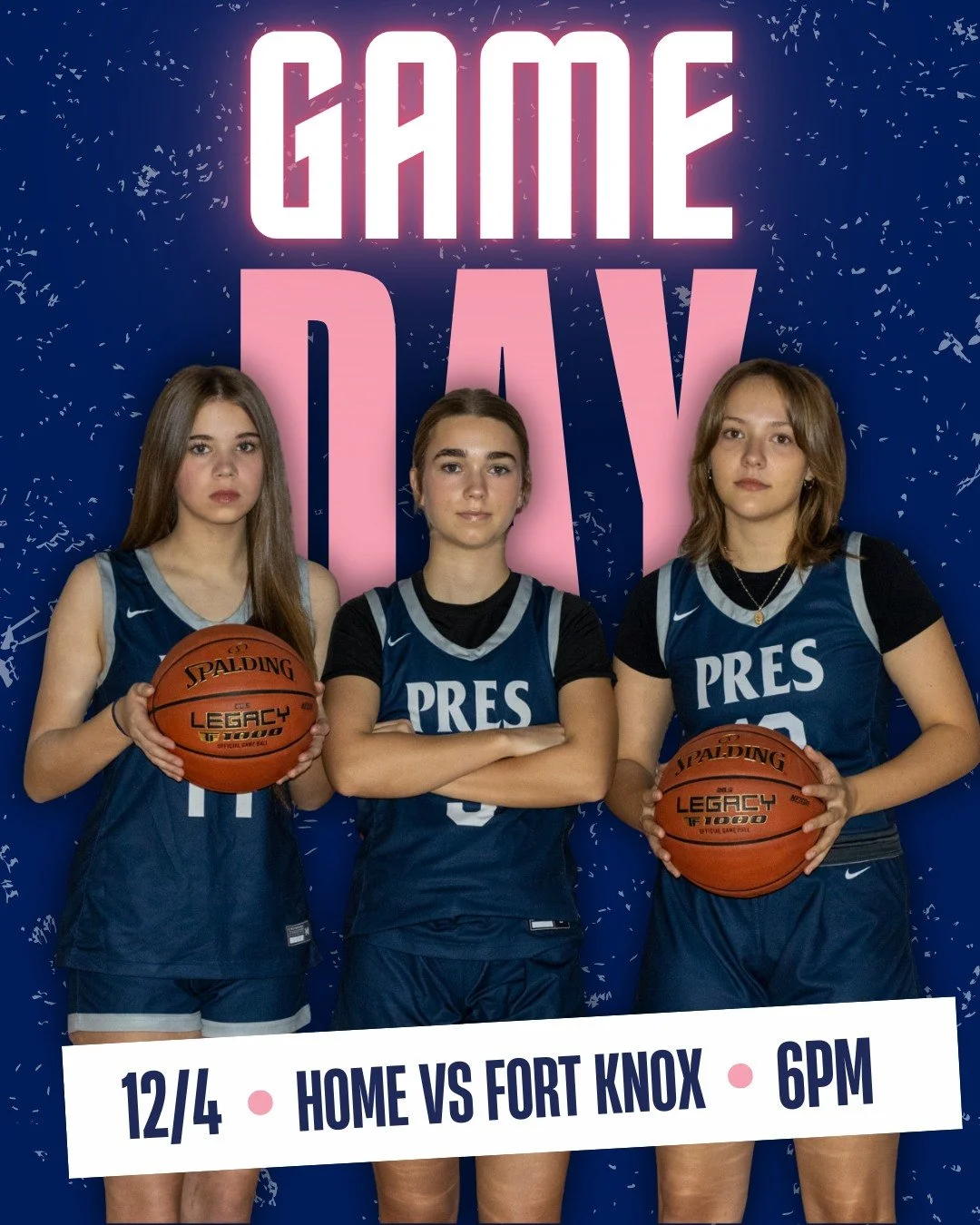 It&rsquo;s time for the home opener! 🏀✨ Come cheer on our Pres Girls as they tip off vs. Fort Knox at 6 PM! GO TOPPERS!