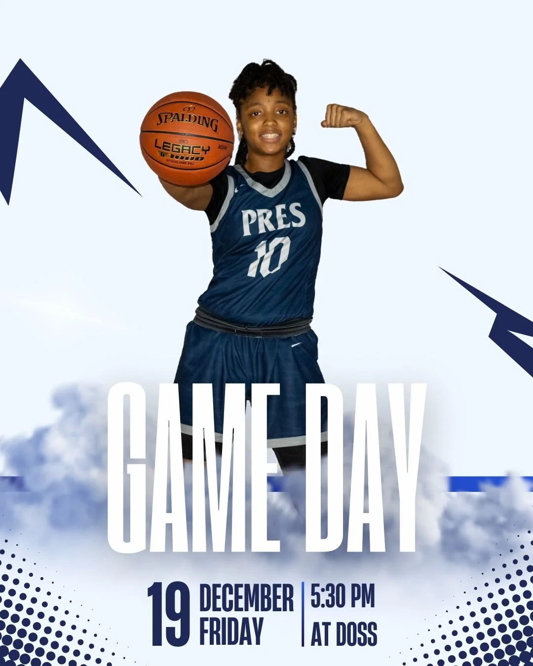 It&rsquo;s GAMEDAY 💙🏀 Our Pres Girls are back in action tonight at Doss for the Lady Dragon Holiday Shootout. Tip-off is at 5:30 PM. Let&rsquo;s go, Toppers!
 
#PresentationAcademy #TopperBasketball #TopperAthletics #PresentationAcademyAthletics