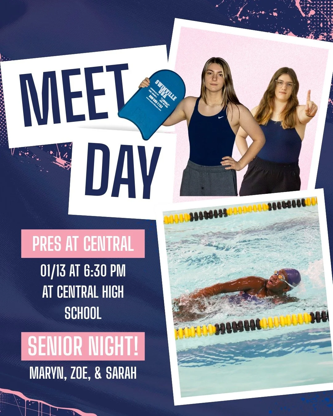 🏊 It&rsquo;s Meet Day! Join us at Central High School as we celebrate our Seniors tonight.💙 The meet starts at 6:30 PM, with the Senior Night ceremony happening during the competition! Come out and celebrate our Pres Girls!
 
#PresentationAcademy #