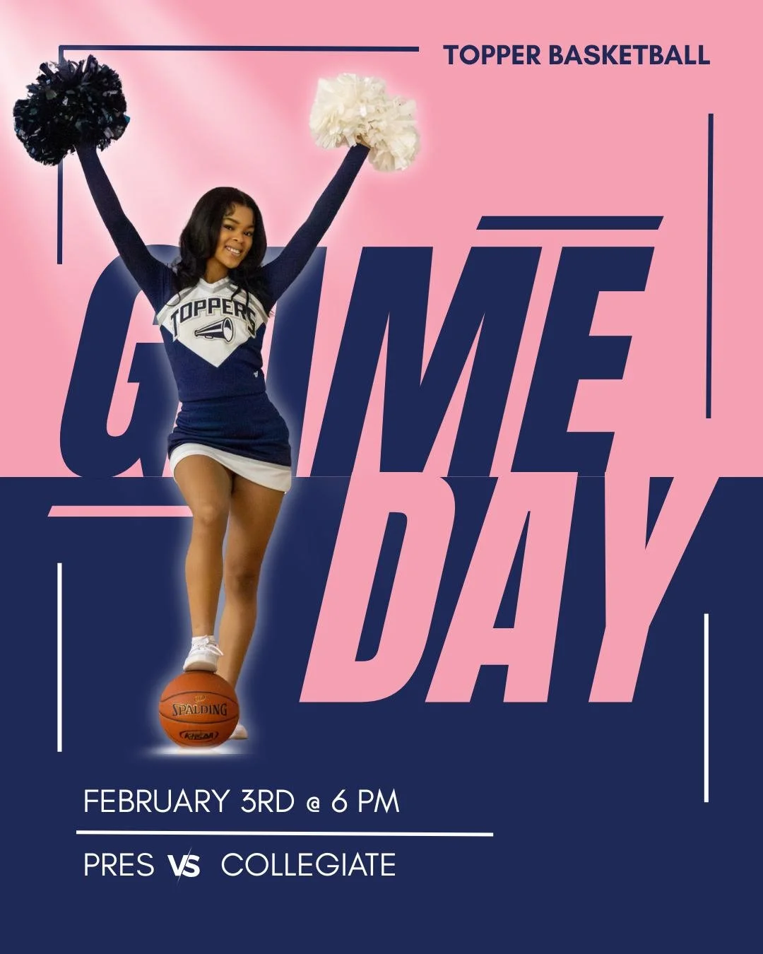 🏀 GAMEDAY 🏀 Pres Basketball is back at home tonight as we take on Collegiate, with tip-off set for 6 PM. Let&rsquo;s go, Toppers! 💙
 
#PresentationAcademy #TopperBasketball #PresGirl #PresentationAcademyAthletics