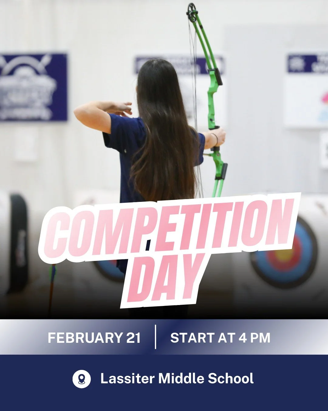 It's competition day! 🏹 Our archers are headed to Lassiter Middle School to compete in the Lassiter Lions 3rd Annual Bullseye Tournament. Good luck, Toppers!
 

#PresentationAcademy #TopperArchery #PresGirl #PresentationAcademyAthletics