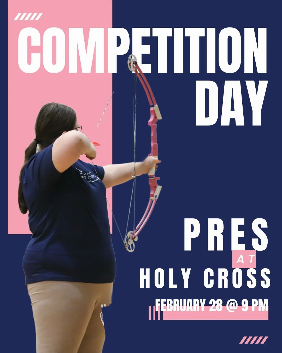 Competition day! 🎯 Best of luck to our archers as they compete in their last shoot of the season at Holy Cross. Let&rsquo;s go, Toppers!
 
#PresentationAcademy #TopperArchery #PresGirl #PresentationAcademyAthletics