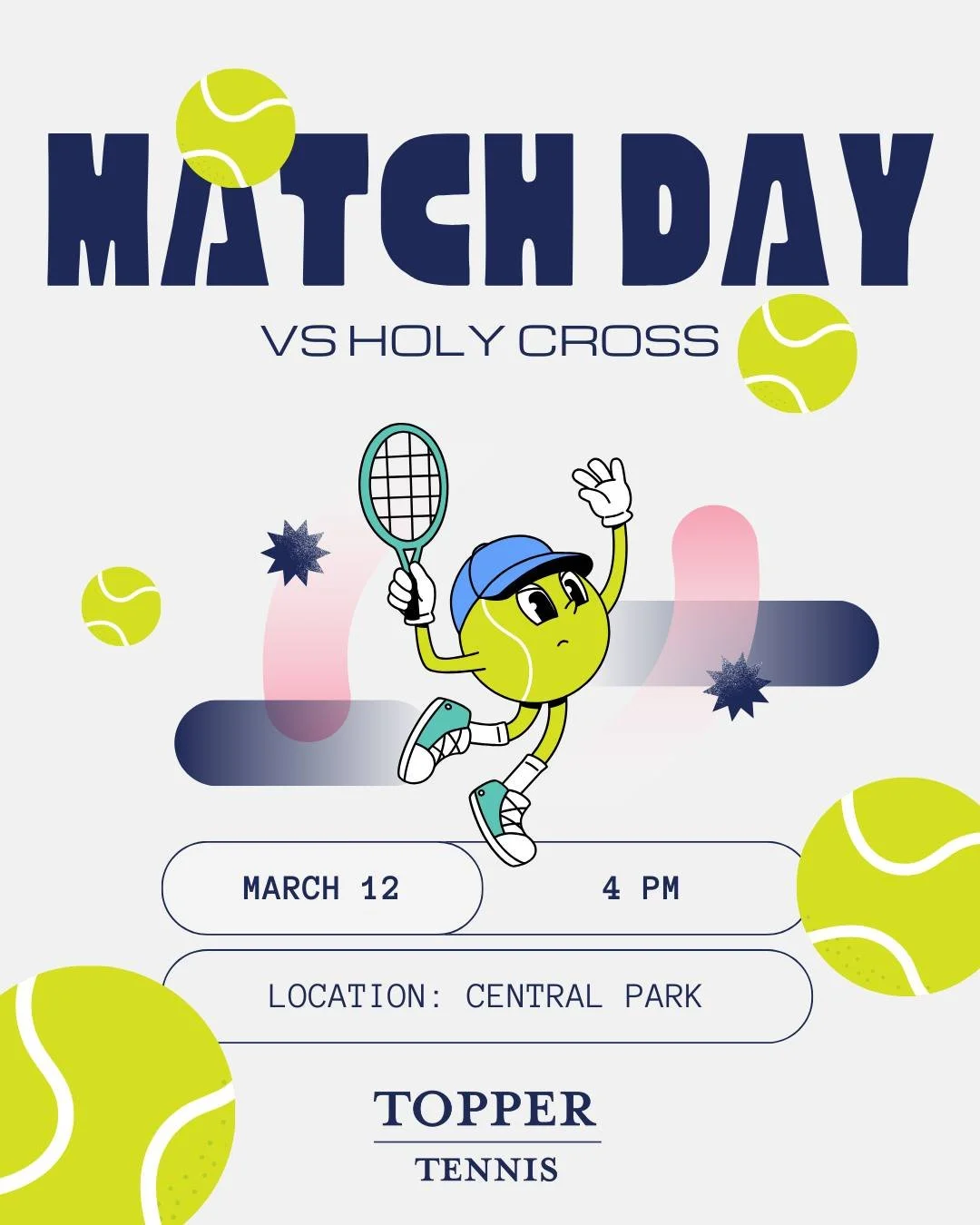 It&rsquo;s Match Day!🎾 The Toppers face Holy Cross this afternoon at 4 PM at Central Park. Let&rsquo;s go Pres! 💙

#PresentationAcademy #TopperTennis #TopperAthletics #PresentationAcademyAthletics