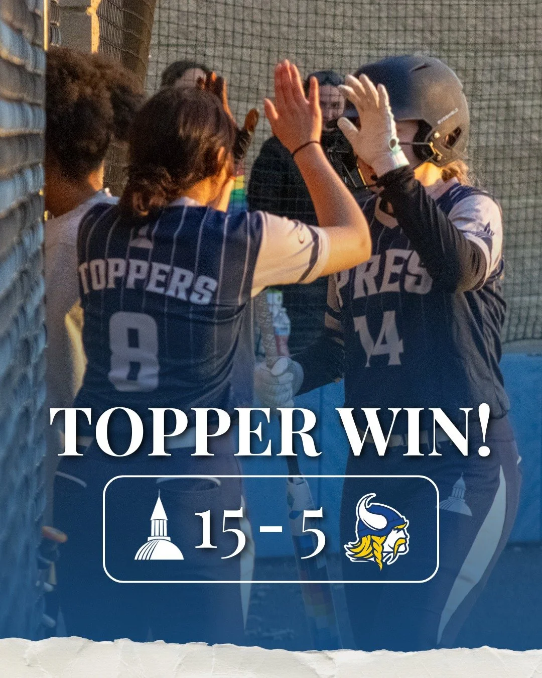 Dominant win for Pres!🥎Topper Softball takes care of business with a 15&ndash;5 win. LET'S GO, TOPPERS!

#PresentationAcademy #TopperSoftball #TopperAthletics #PresentationAcademyAthletics