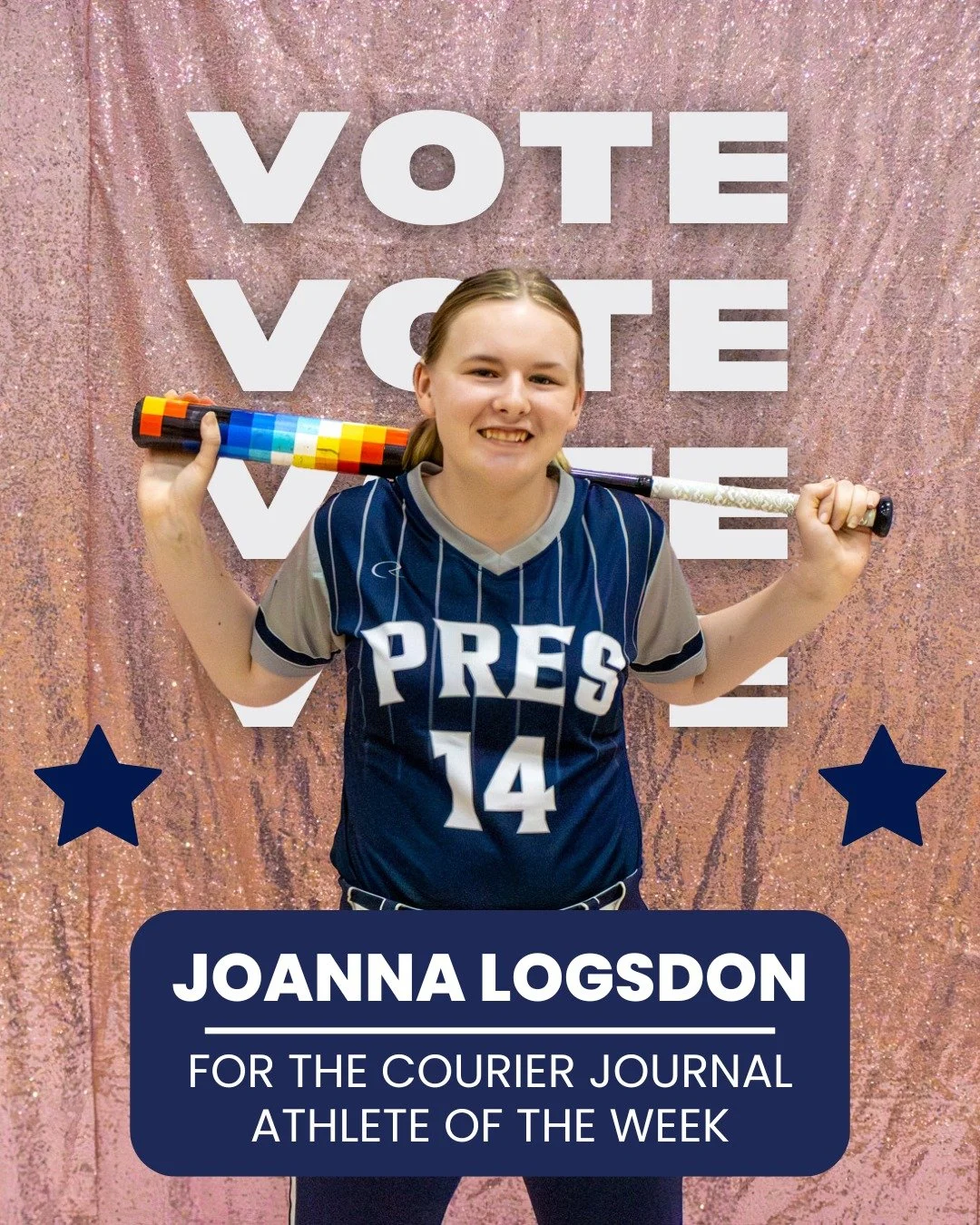 Pres community, let&rsquo;s rally behind freshman Joanna Logsdon!💙 She&rsquo;s been nominated for The Courier Journal&rsquo;s Girls Athlete of the Week. Cast your vote at the link in our bio before 6 PM Thursday.