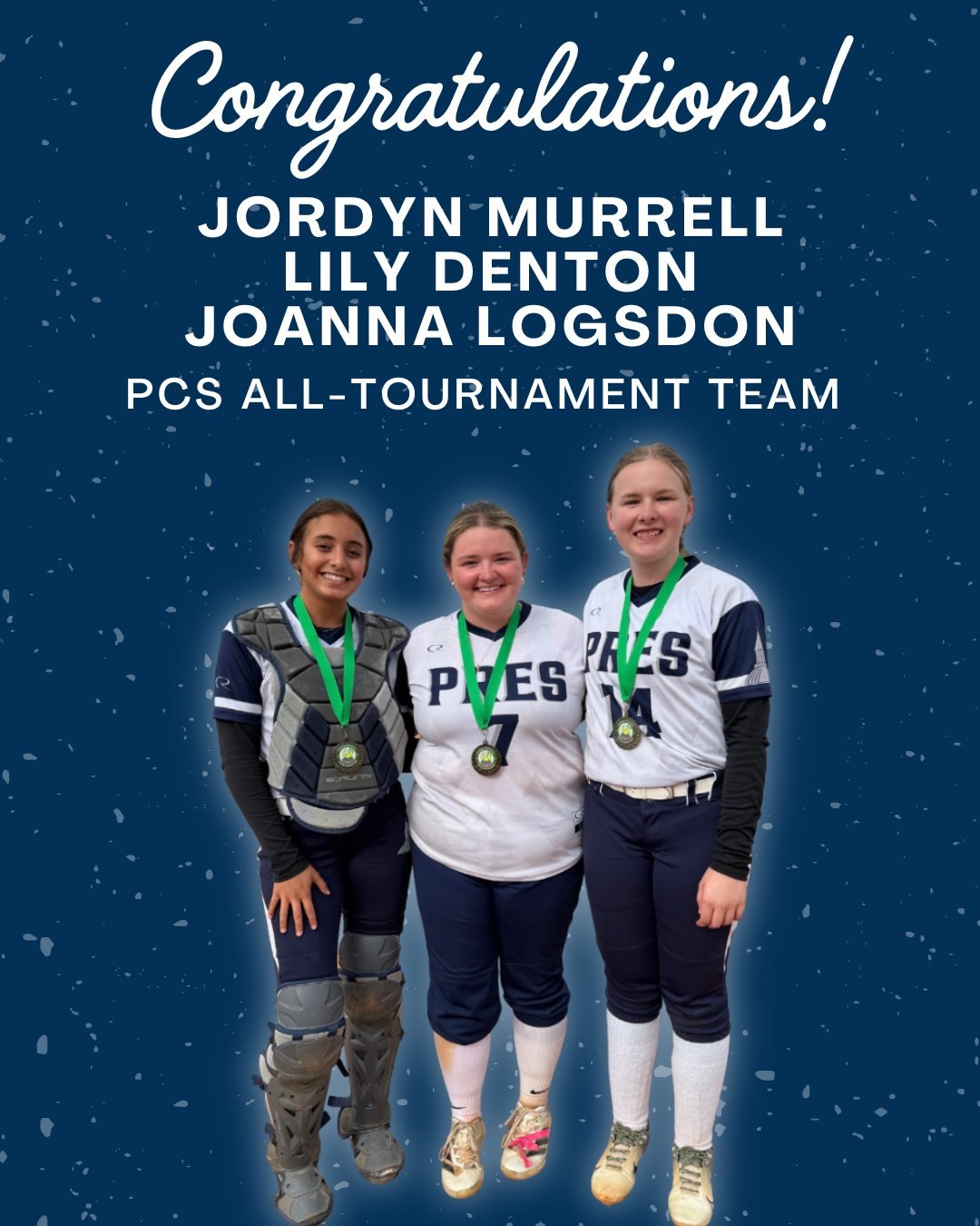 Congratulations to Jordyn Murrell &rsquo;26, Lily Denton &rsquo;26, and Joanna Logsdon &rsquo;29 for being selected to the All-Tournament Team at the Portland Christian Thunder Tournament!🥎 We&rsquo;re so proud of all of you and your hard work on an