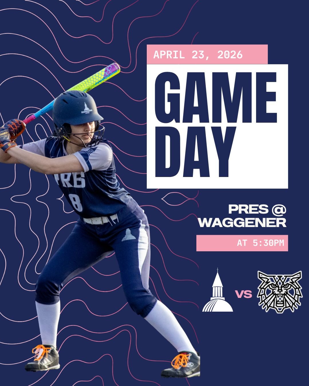 Game day at Waggener!💙🥎 Your Toppers hit the road with first pitch at 5:30 PM. Let&rsquo;s go, Pres Girls!

#PresentationAcademy #TopperSoftball #TopperAthletics #PresentationAcademyAthletics