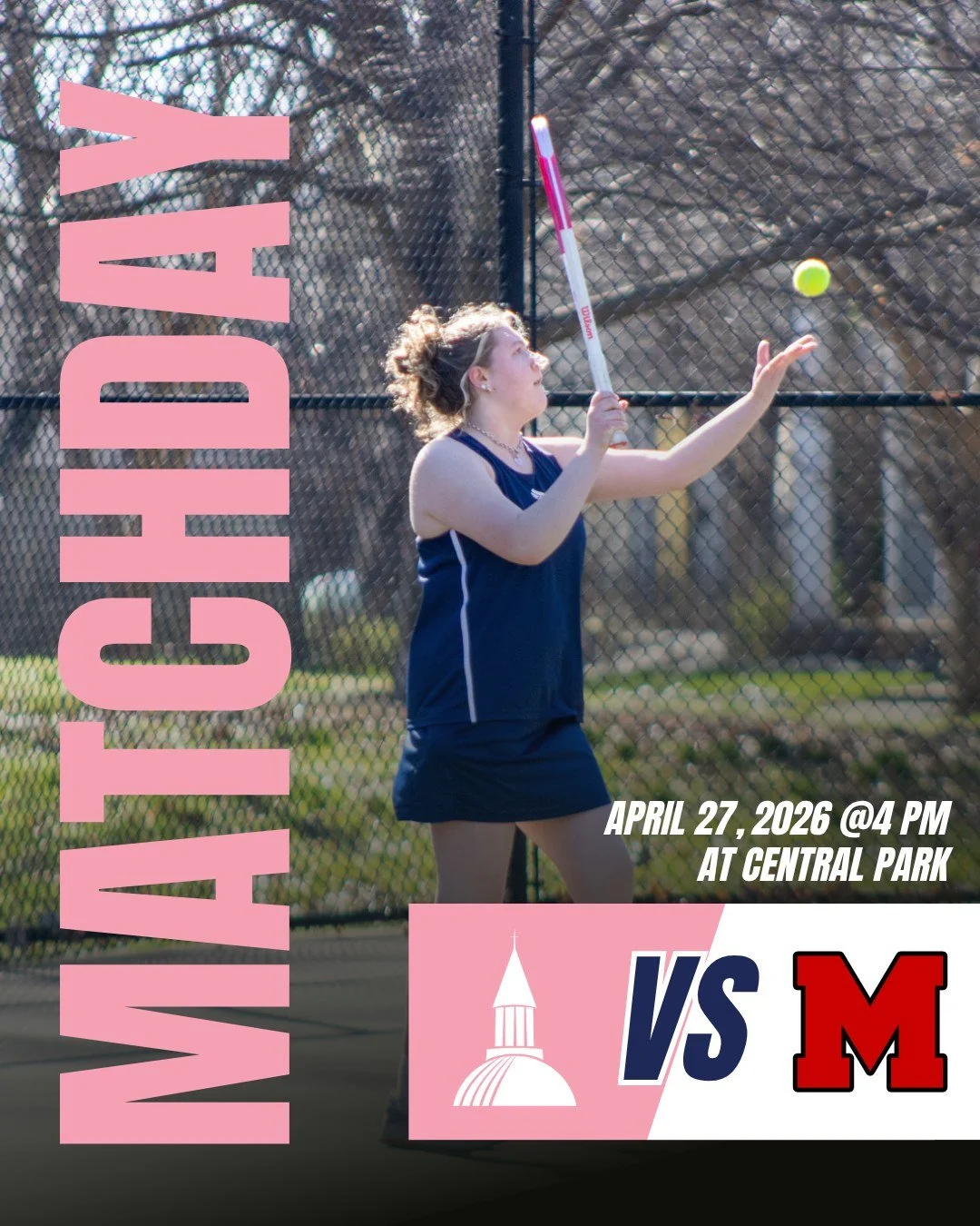 🎾MATCH DAY🎾 Pres Tennis is back at Central Park tonight as we take on Manual, with first serve at 4 PM. Let&rsquo;s go, Toppers! 💙
 
#PresentationAcademy #TopperTennis #PresGirl #PresentationAcademyAthletics