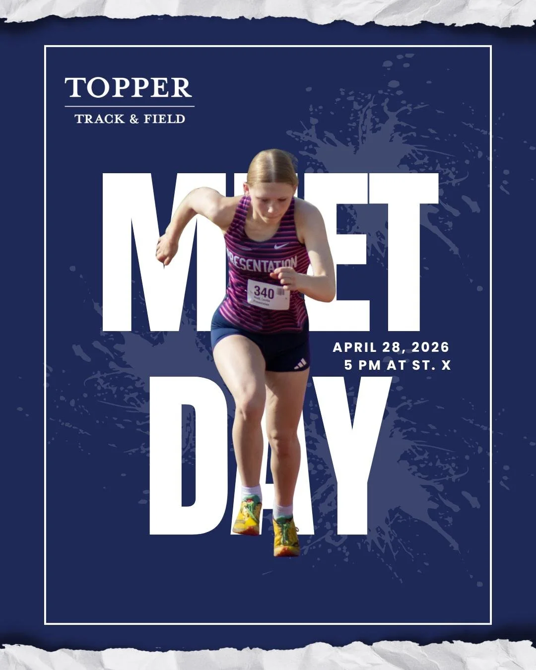Track Meet Day!🏃&zwj;♀️ Pres hits the track at St. X starting at 5PM. Good luck, Toppers!💗
 
#PresentationAcademy #TopperTrack #TopperAthletics #PresentationAcademyAthletics