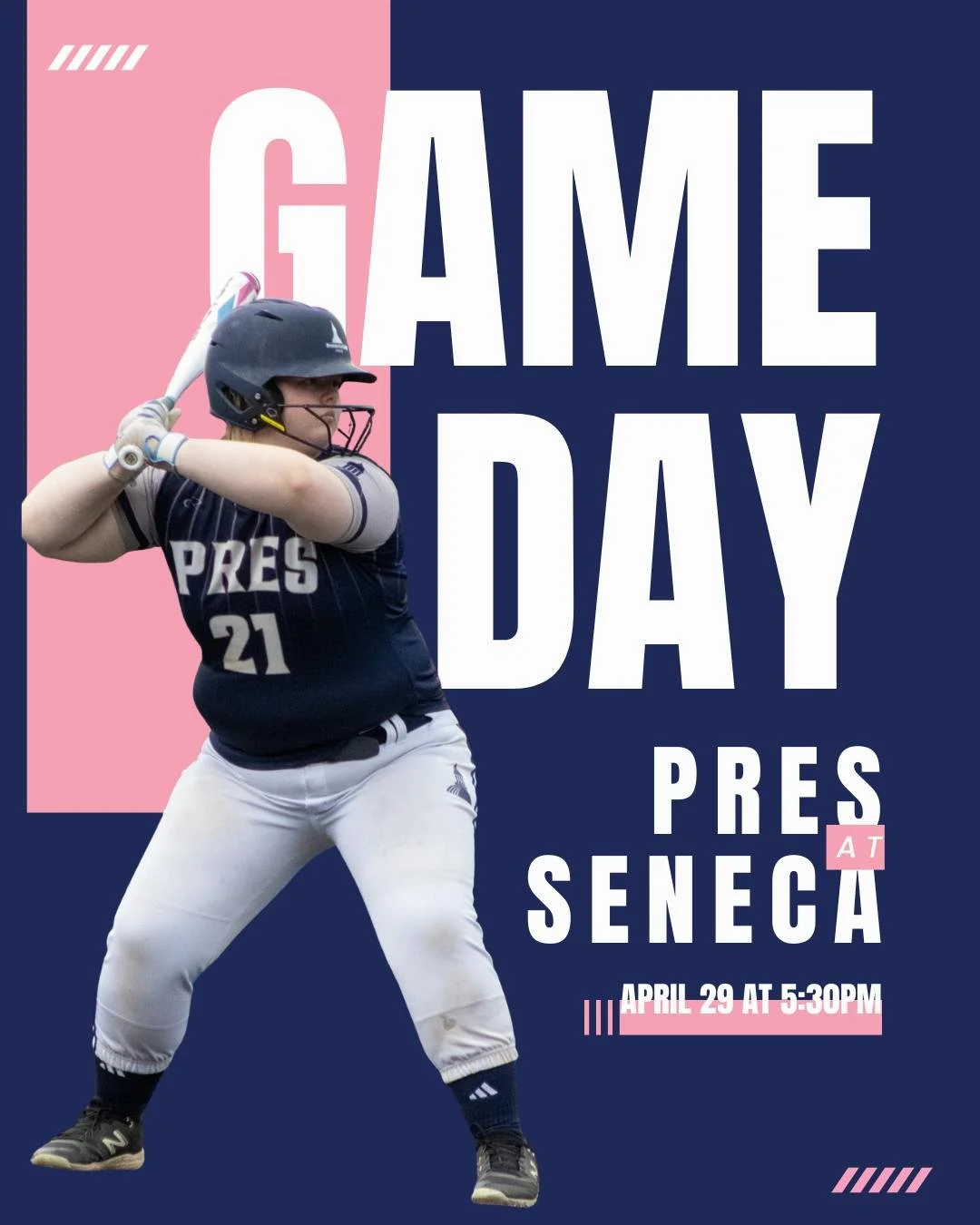 Game Day!🥎 Pres Softball is hitting the road to take on Seneca. ⏰5:30 PM | Let&rsquo;s go, Toppers!

#PresentationAcademy #TopperSoftball #TopperAthletics #PresentationAcademyAthletics