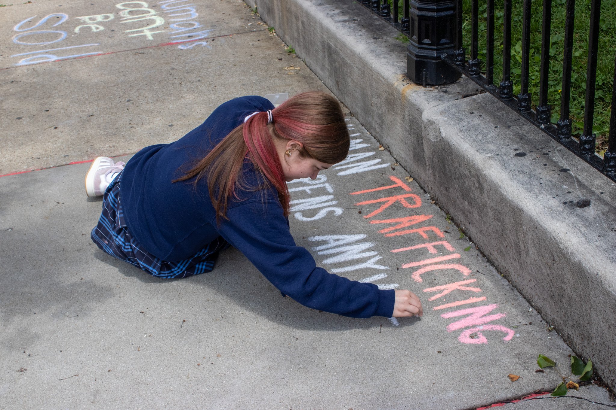 Presentation Academy Students Honor Victims of Human Trafficking