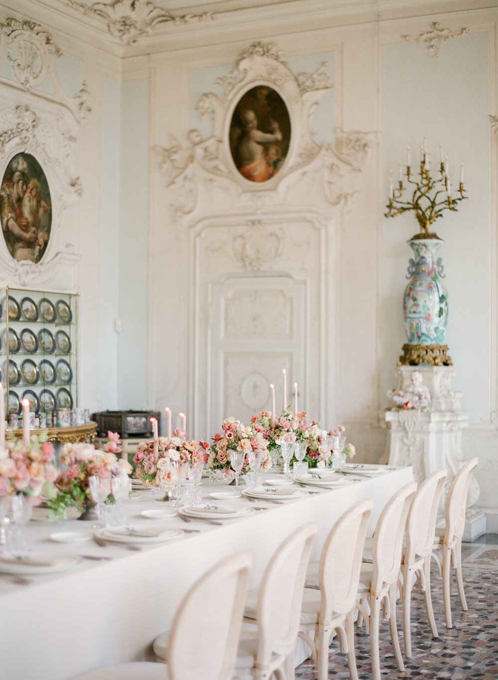 Wedding table at Villa Sola Cabiati