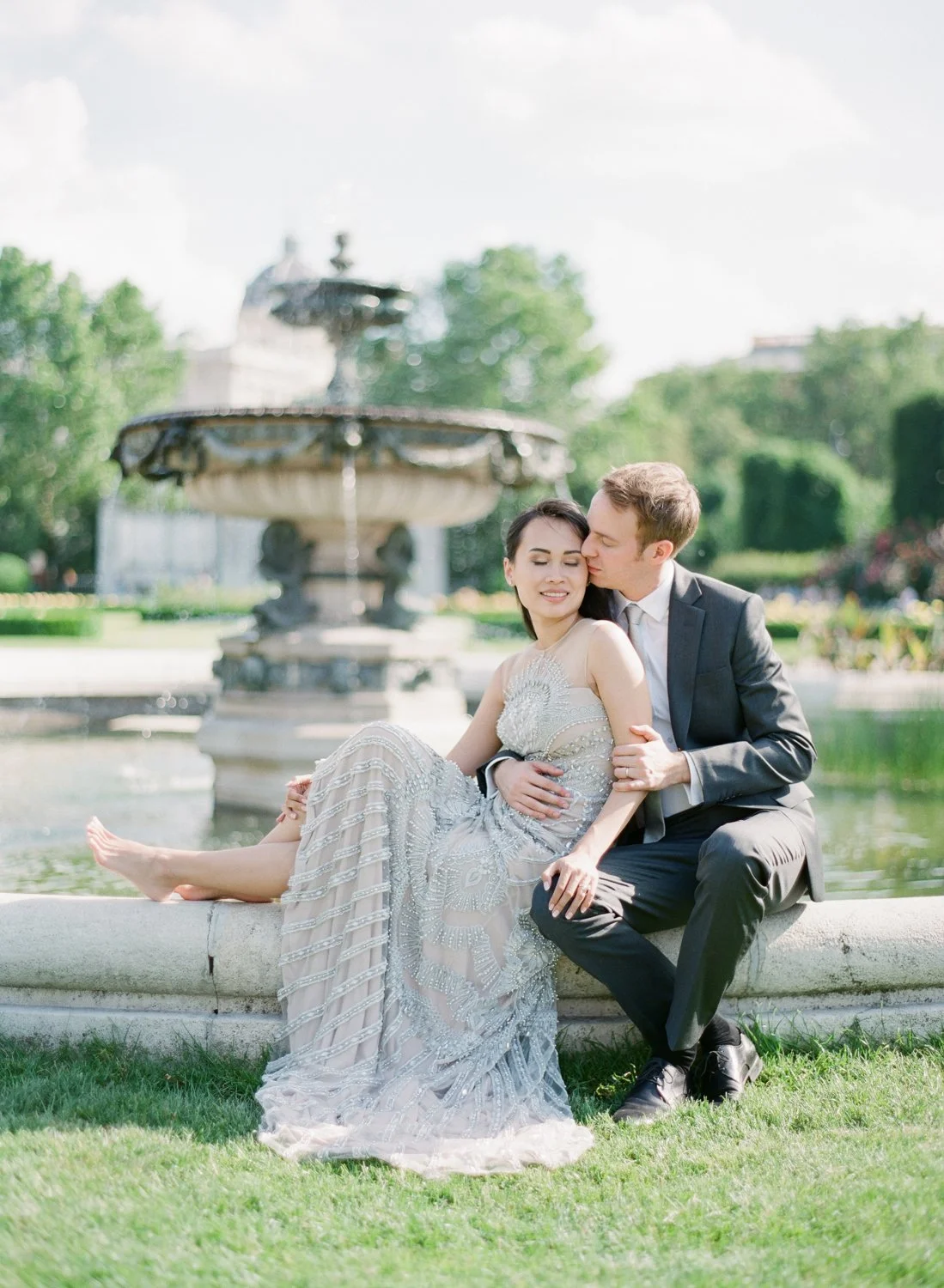 Romantic fashion forward pre-wedding shoot - Vienna wedding photographer