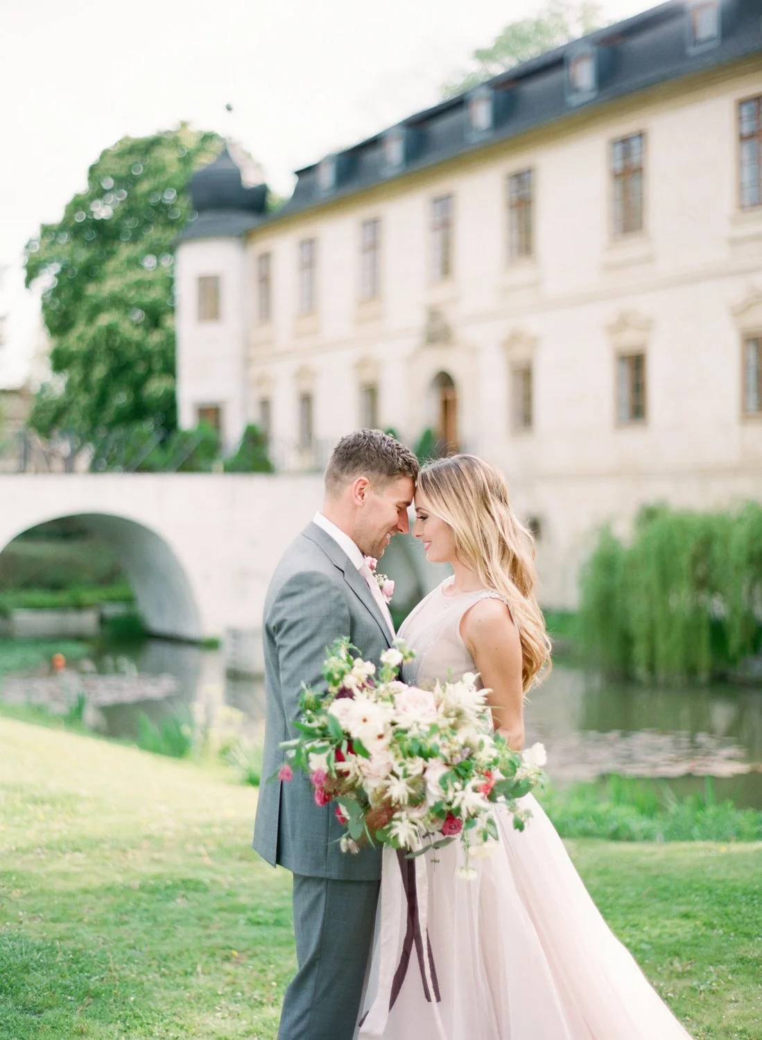 Chateau Trebesice Wedding inspiration - Prague film wedding photographer