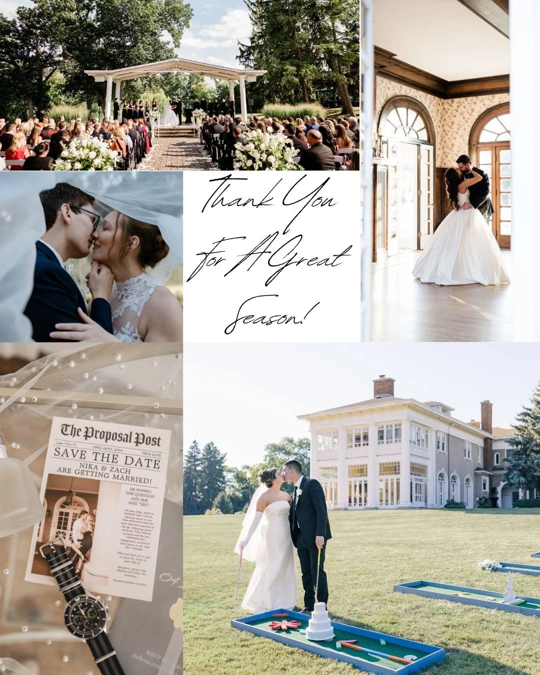 We still have a few &ldquo;I do&rsquo;s&rdquo; left this year, but we couldn&rsquo;t wait to say THANK YOU to all of our incredible couples! 💕 What a beautiful season it&rsquo;s been &mdash; we&rsquo;ve loved celebrating your love stories and being 
