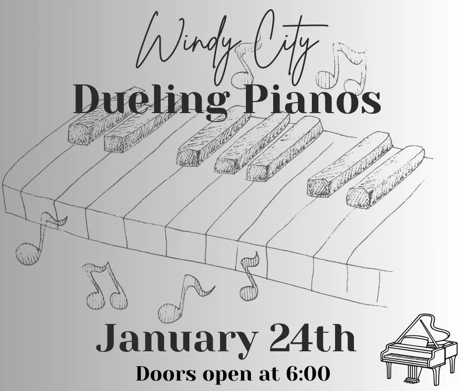 Ticket sales will be ending soon for Dueling Pianos! Make sure you snag some tickets now so you don't miss out on a fun night with music from every decade! @windycityduelingpianos 🎹

https://www.eventbrite.com/e/dueling-pianos-tickets-1978288868259?