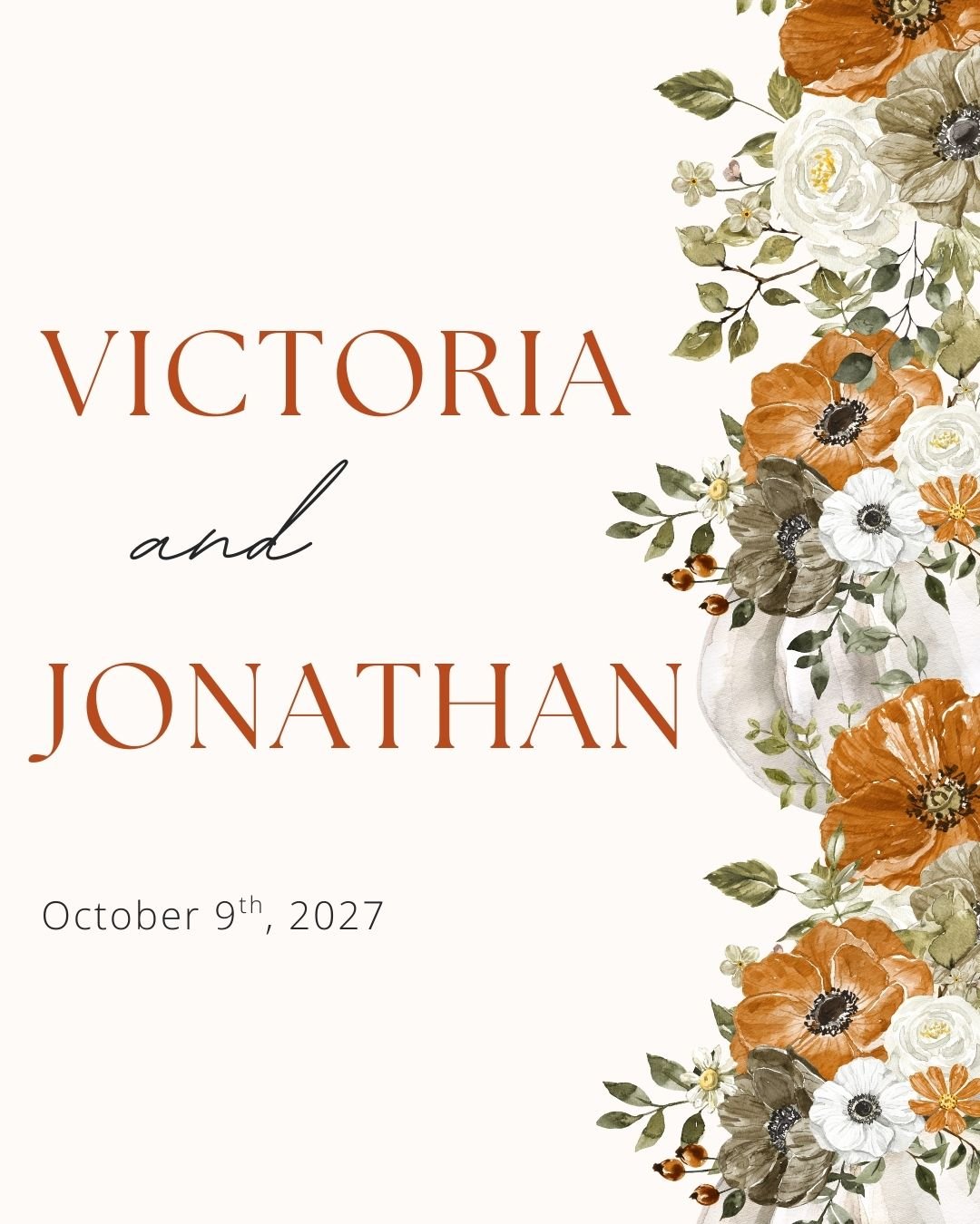 Congratulations Victoria &amp; Jonathan! 💍