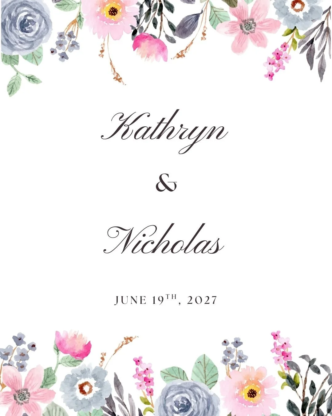 Congratulations Kathryn &amp; Nicholas! 💍