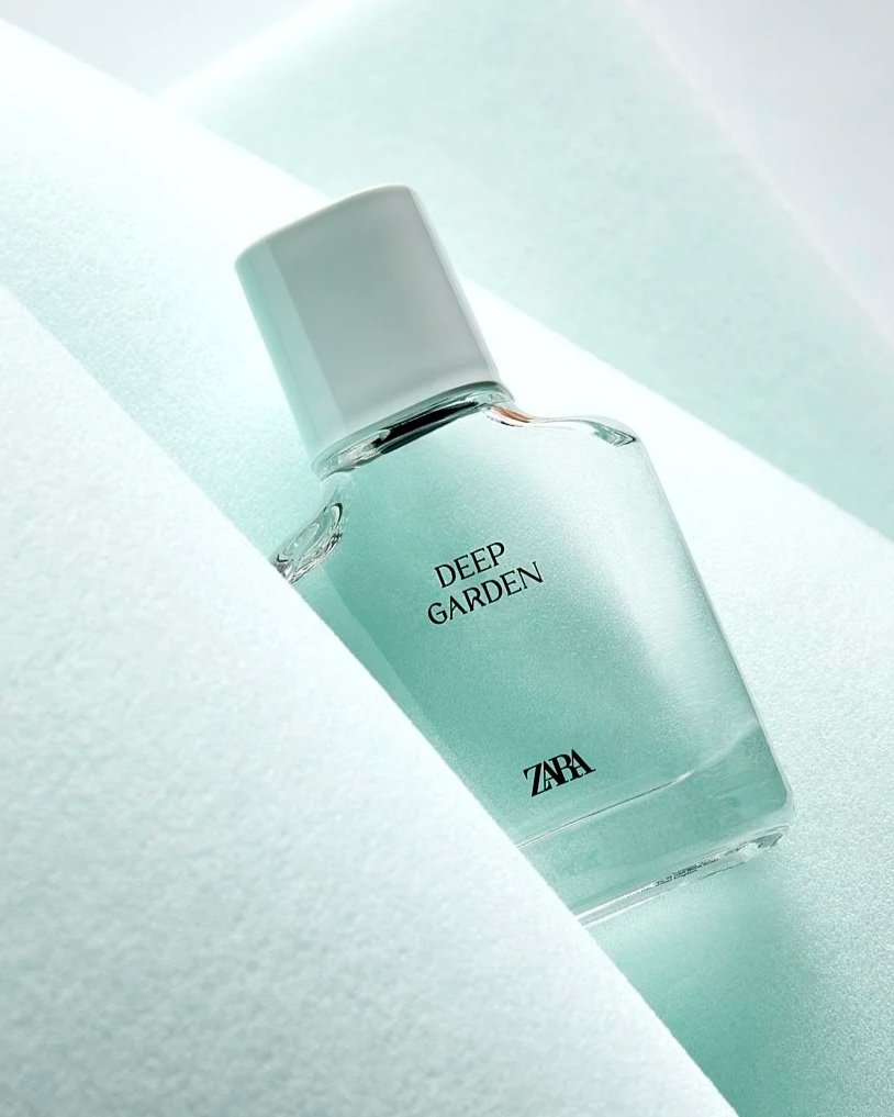 "Deep Garden" by Zara perfume still life by Adrianna Favero, NYC-based still life and beauty photographer. Featuring elegant composition and refined lighting to highlight modern fragrance design—ideal for luxury campaigns, product launches, and edito