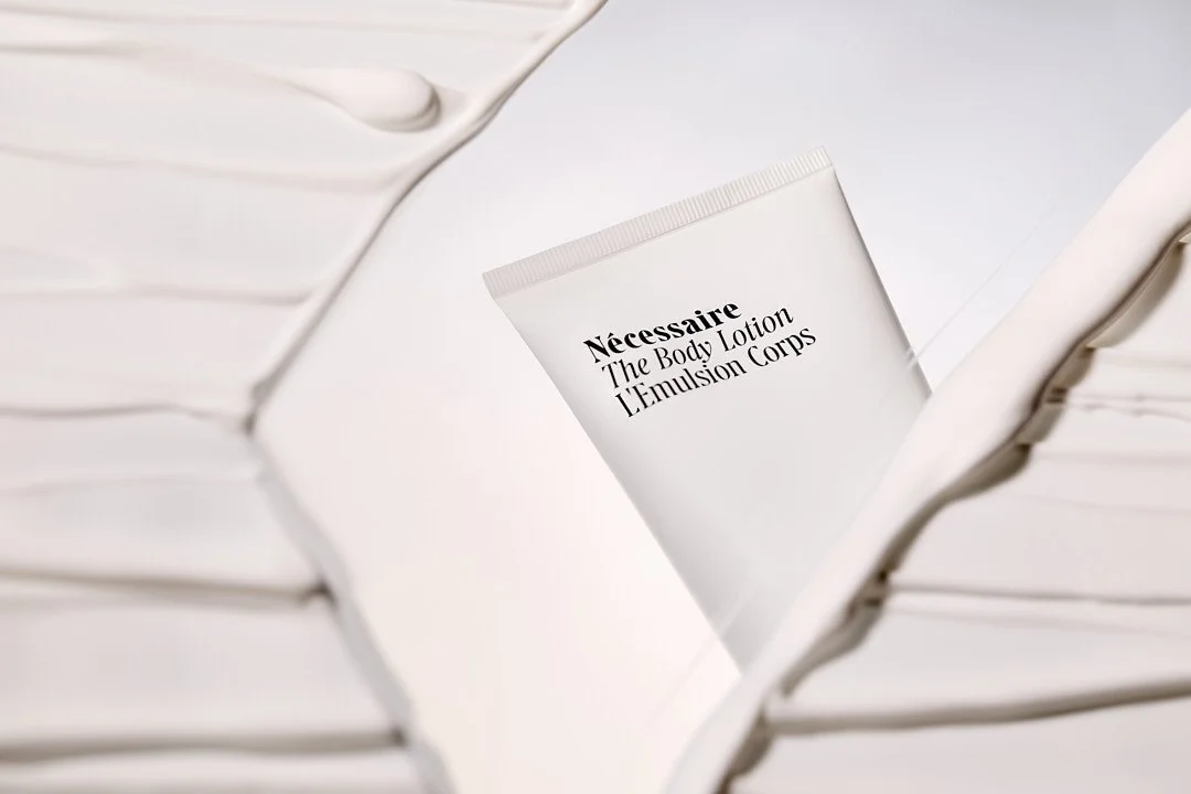 Luxury body lotion and texture swipe by Adrianna Favero, NYC-based beauty photographer. Clean, radiant lighting highlights skincare textures and premium packaging—ideal for campaigns, e-comm, and editorial beauty stories.
