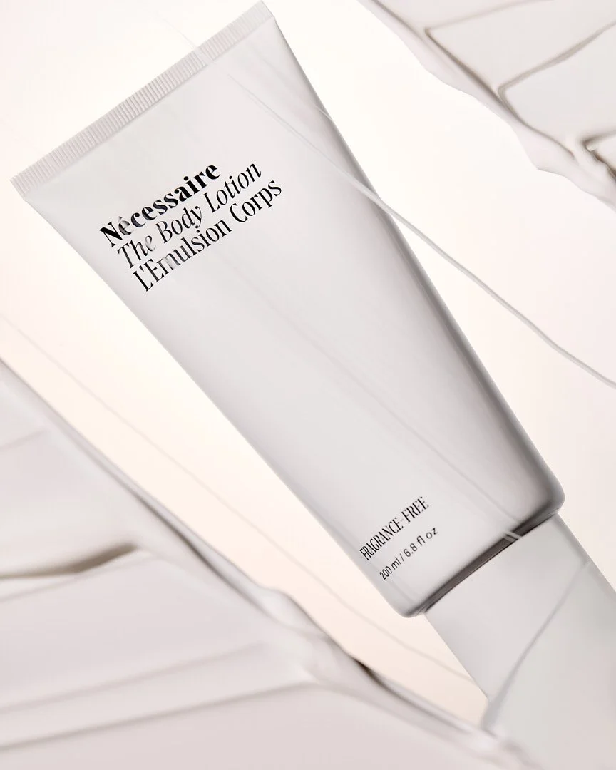 Luxury body lotion and texture swipe by Adrianna Favero, NYC-based beauty photographer. Clean, radiant lighting highlights skincare textures and premium packaging—ideal for campaigns, e-comm, and editorial beauty stories.