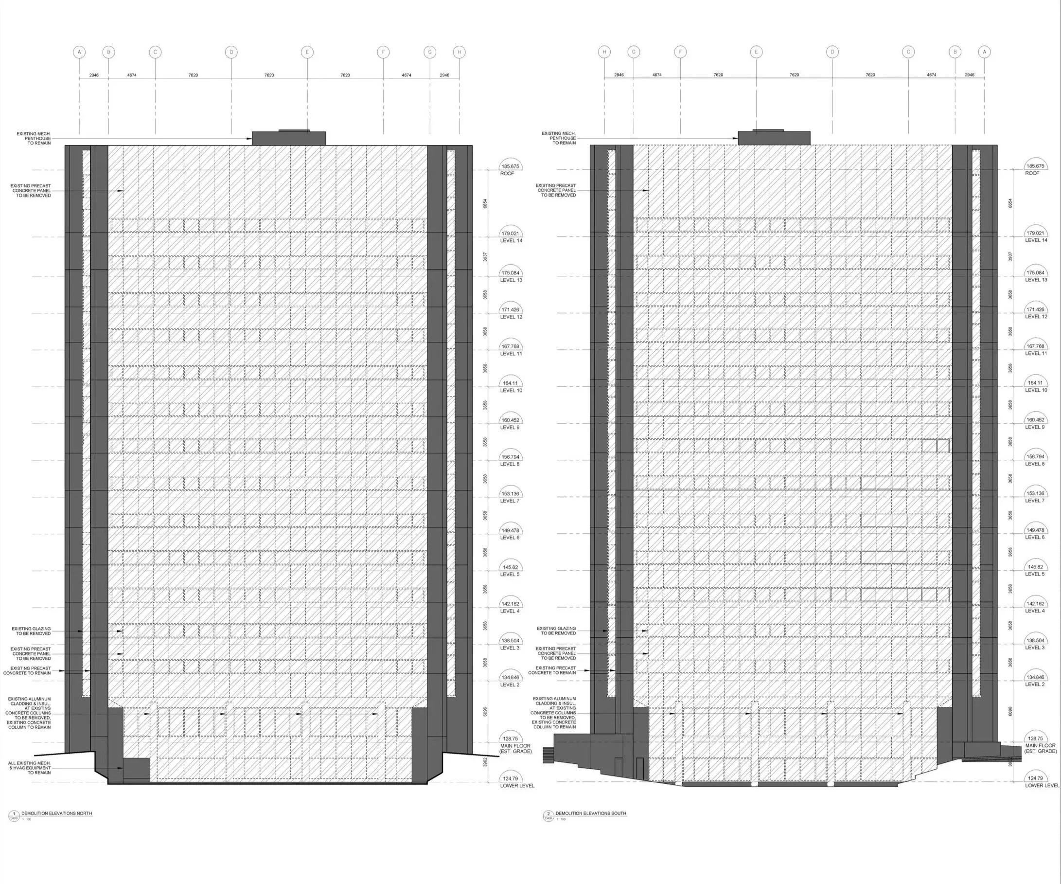 Demolition Elevations (Cladding)