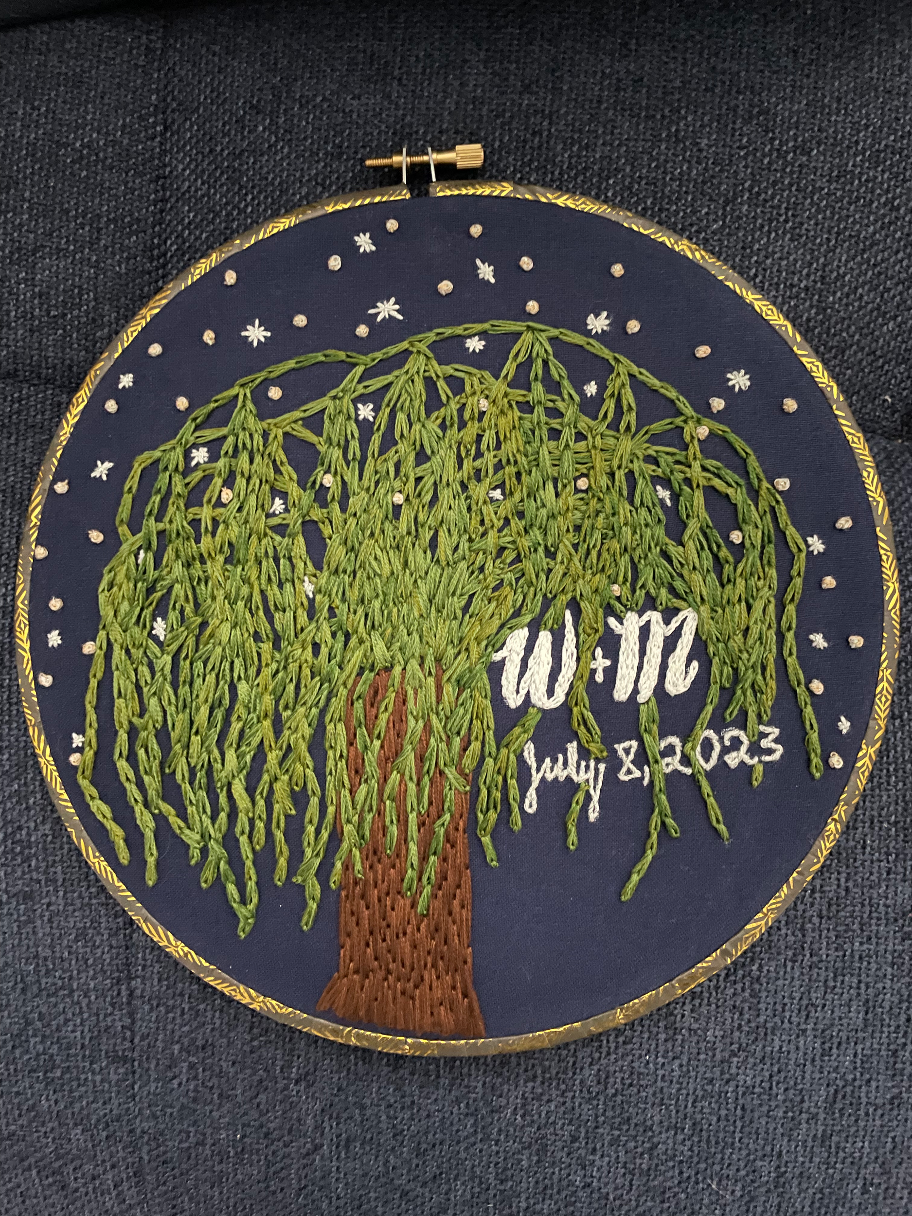 Custom Wedding Hoop $100