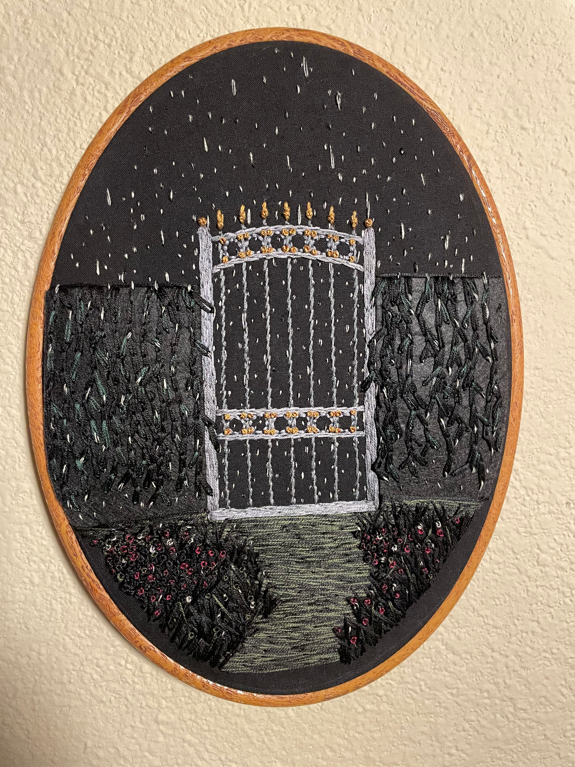 Midnight Gate Large Hoop $150