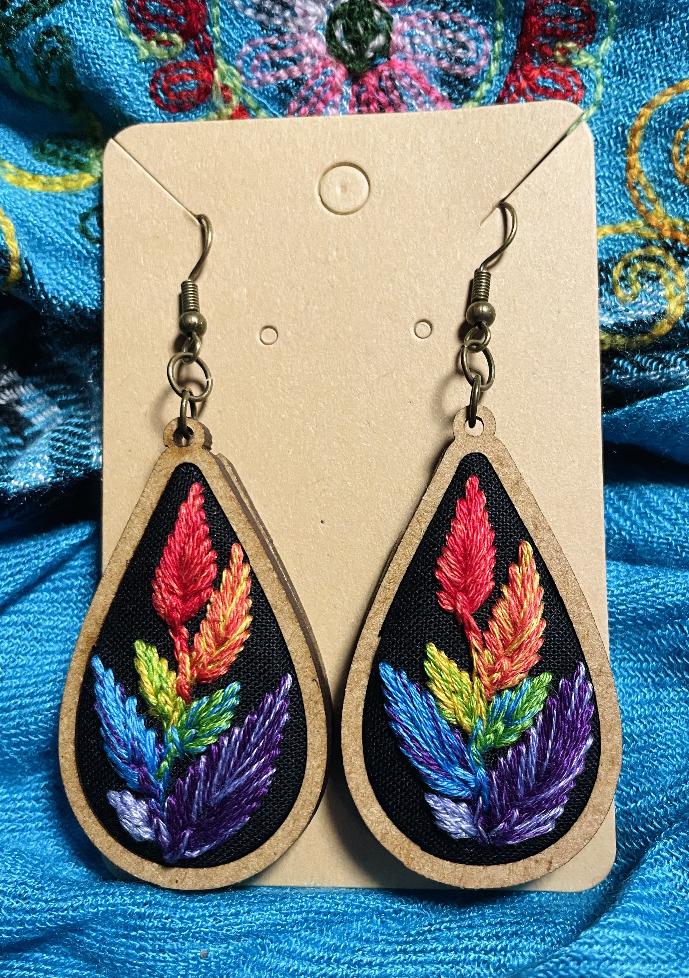 Rainbow Leaf Teardrop