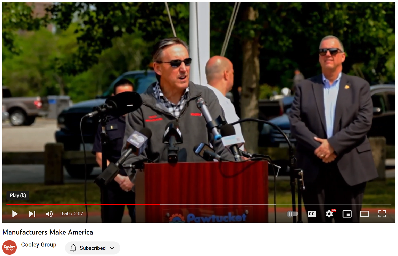 Charity Press Conference 
(speechwriting)